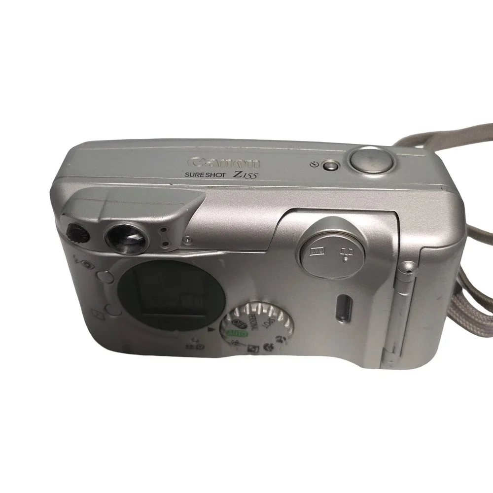 Canon Sure Shot Z155 Caption 35mm Point & Shoot Film Camera Silver Auto Focus